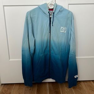 DC Shoes Zip Up Hoodie Blue L